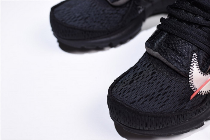 o-w x nike air presto black aa3830-002