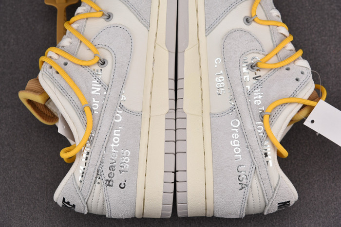 o-w x dunk low “39 of 50” dj0950-109