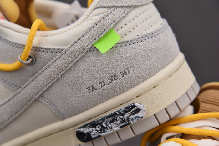 o-w x dunk low “39 of 50” dj0950-109