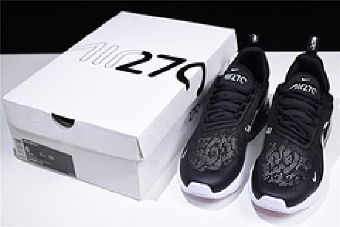 nike air max 270 mens casual shoes black/anthracite/white ah8050-116