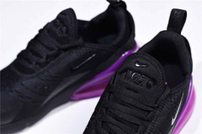 nike womens air max 270 black purple ah6789 016