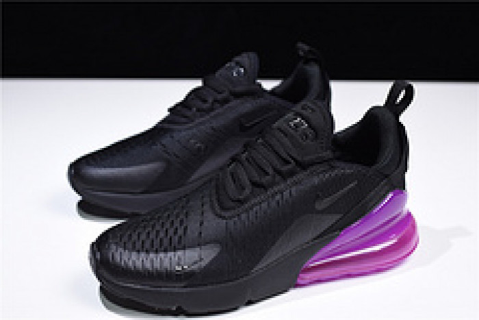 nike womens air max 270 black purple ah6789 016