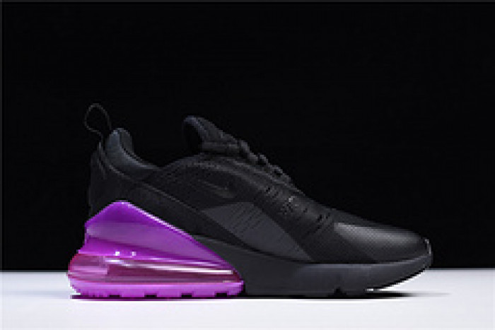 nike womens air max 270 black purple ah6789 016