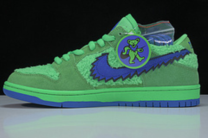 grateful dead x nike sb dunk low“ green bear” cj5378-300