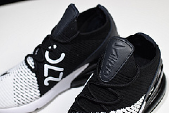 nike air max 270 flyknit “white/black” ao1023-100