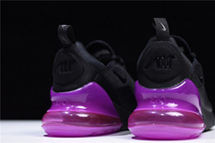 nike womens air max 270 black purple ah6789 016