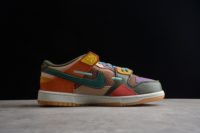 nike dunk low scrap archeo brown-dc9723-001