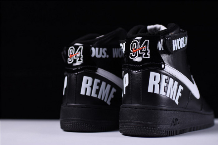 Supreme Nike Air Force 1 High SP Black DS F/W 698696-010