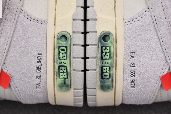 o-w x dunk low “33 of 50” dj0950-118