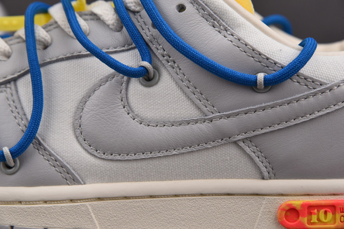 o-w x dunk low “10 of 50” dm1602-112