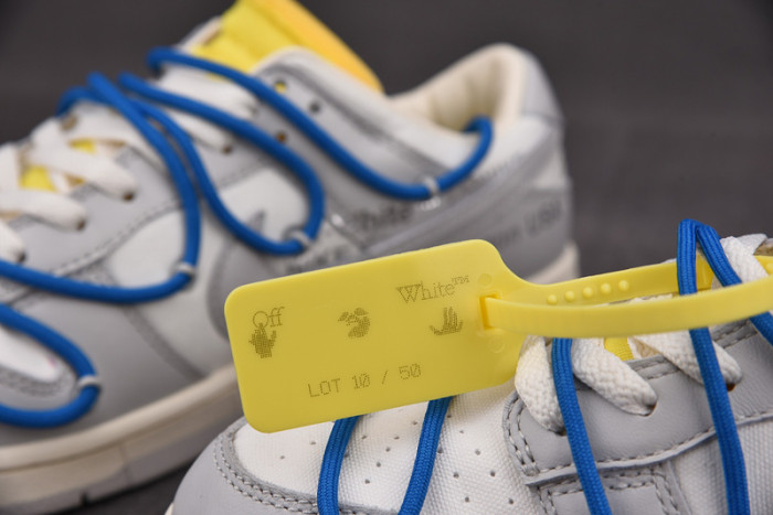 o-w x dunk low “10 of 50” dm1602-112