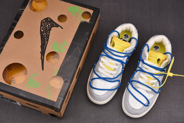 o-w x dunk low “10 of 50” dm1602-112