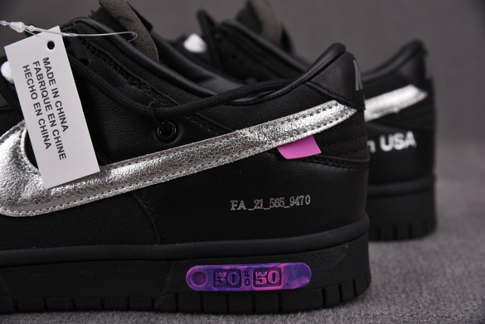 o-w x dunk low “50 of 50” dm1602-001