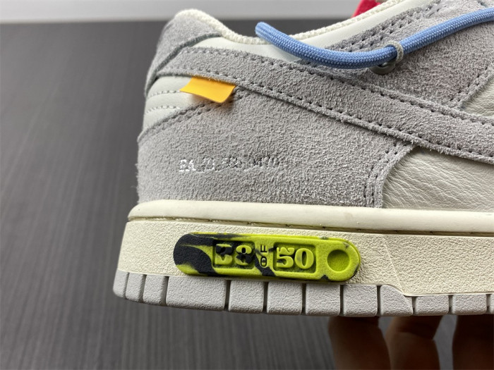 o-w x dunk low “38 of 50” dj0950-113