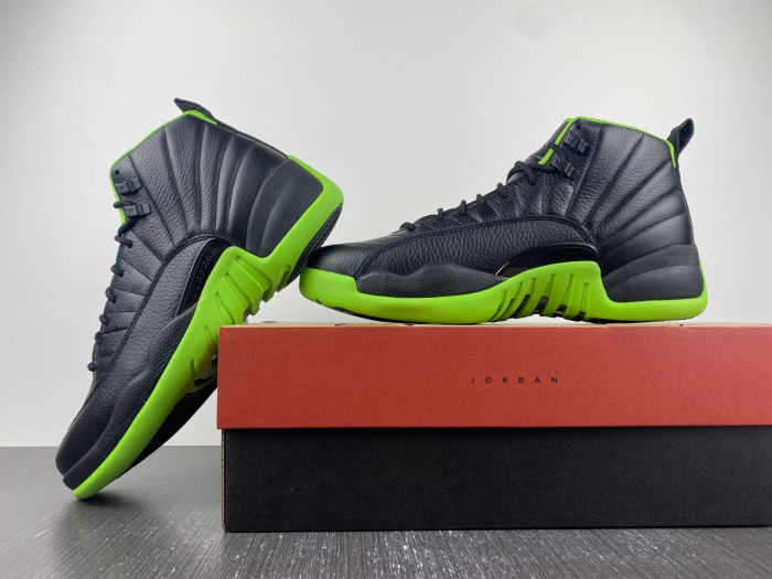 air jordan 12 black/green