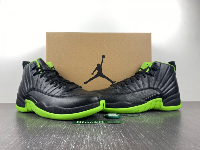air jordan 12 black/green