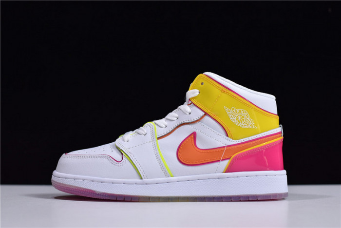 air jordan 1 mid se gs ''edge glow'' cv4611-100