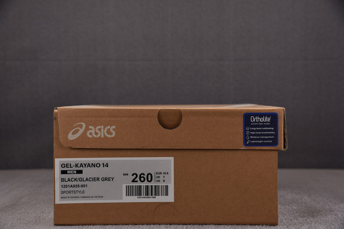 ASICS Gel-Kayano 14 Black Glacier Grey Silver-1201A935-001