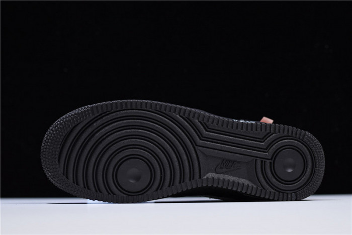 o-w nike air force 1 low black ao4606-001