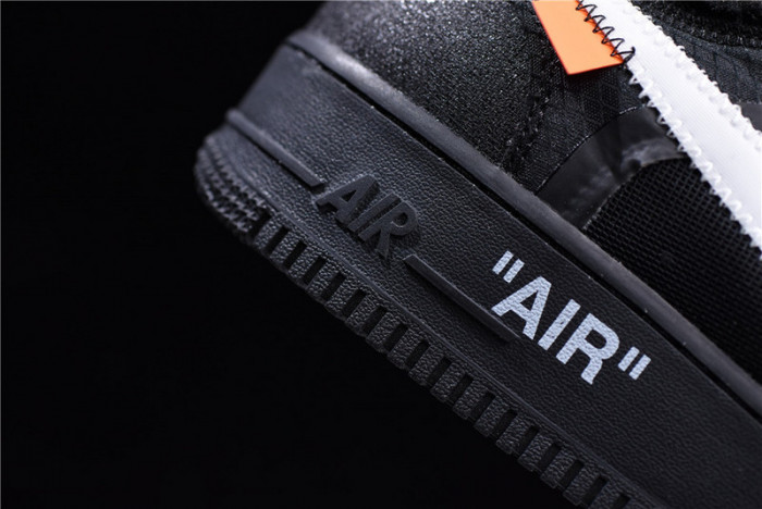 o-w nike air force 1 low black ao4606-001