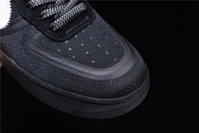 o-w nike air force 1 low black ao4606-001