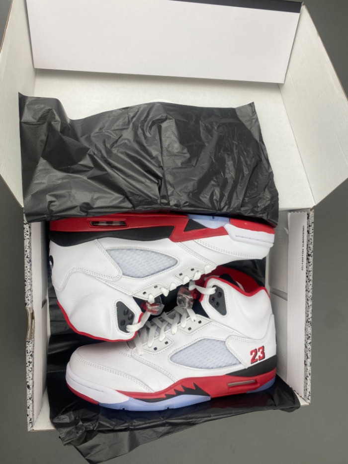 Air Jordan 5 “Fire Red Black Tongue”-HQ7978-101