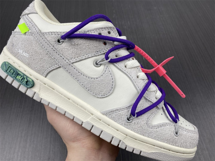 nike dunk low off-white lot 15- dj0950-101