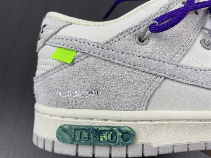 nike dunk low off-white lot 15- dj0950-101