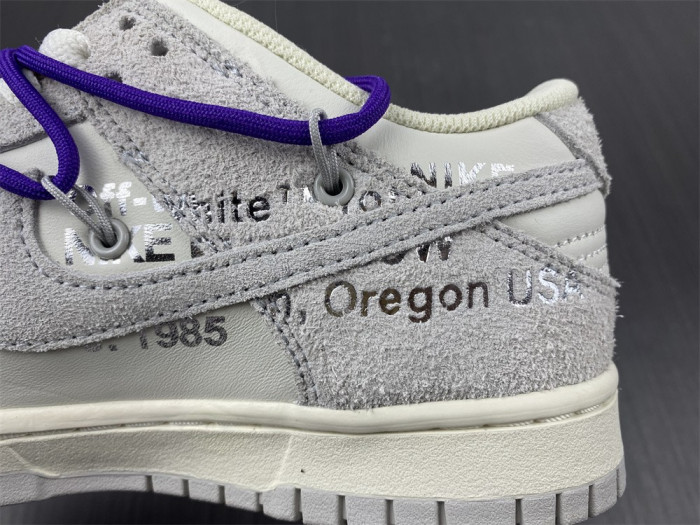 nike dunk low off-white lot 15- dj0950-101