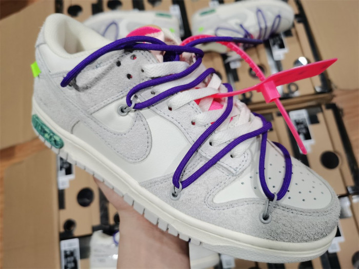 nike dunk low off-white lot 15- dj0950-101