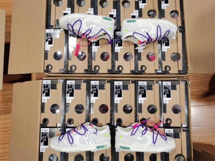 nike dunk low off-white lot 15- dj0950-101