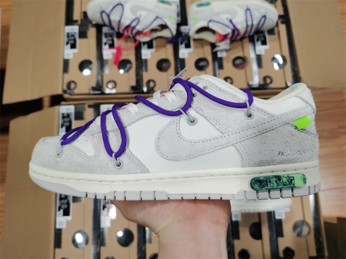 nike dunk low off-white lot 15- dj0950-101