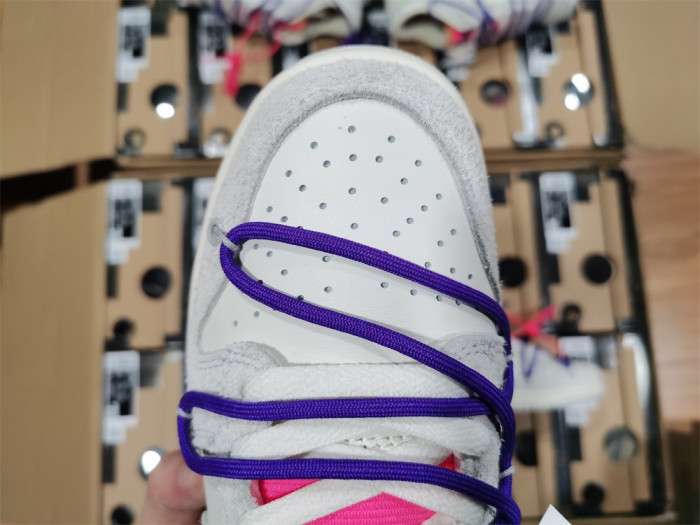 nike dunk low off-white lot 15- dj0950-101