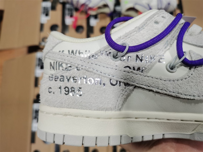 nike dunk low off-white lot 15- dj0950-101