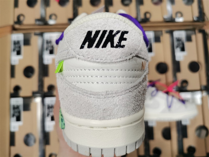 nike dunk low off-white lot 15- dj0950-101