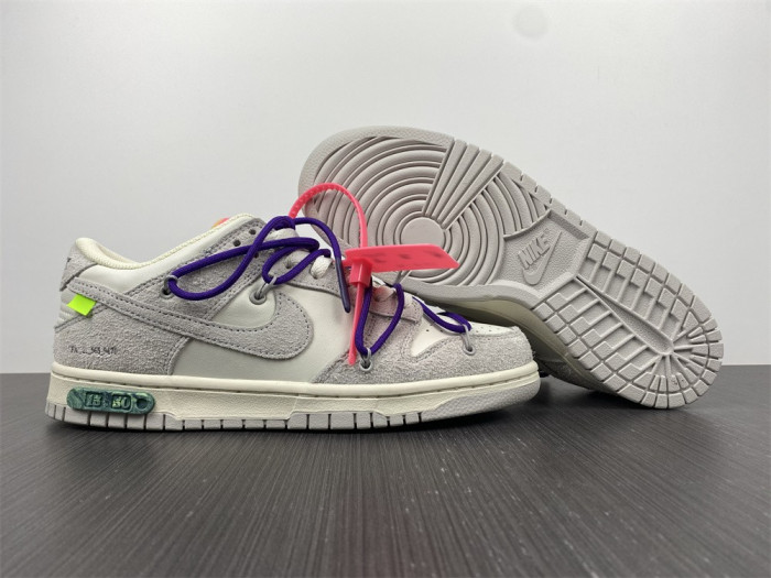 nike dunk low off-white lot 15- dj0950-101