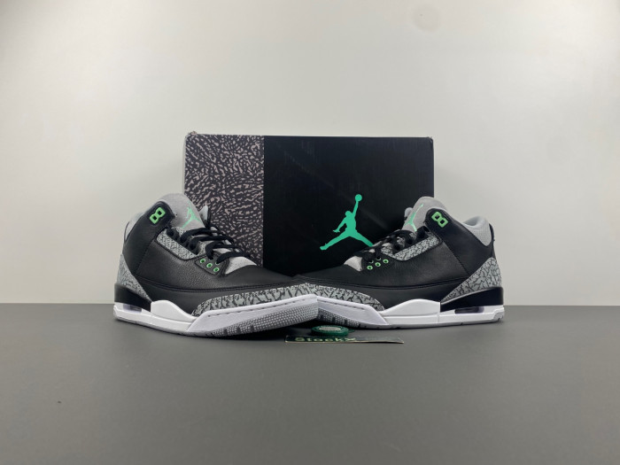 jordan 3 retro green glow-ct8532-031