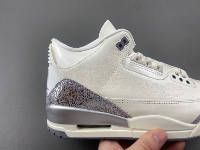 Air Jordan 3 “Sail/Metallic Silver-CK9246-100