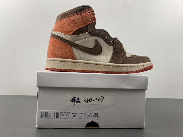 Air Jordan 1 High OG WMNS “Dusted Clay”-FQ2941-200