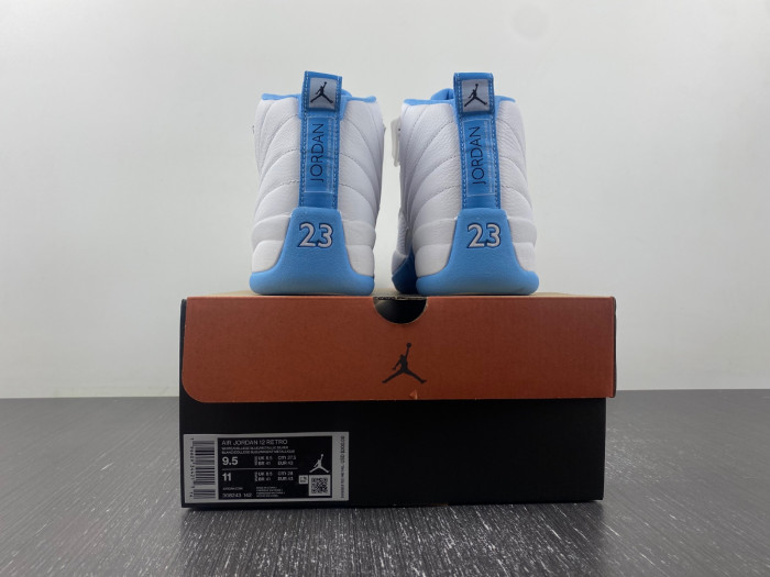 jordan 12 retro white university blue-308243-14