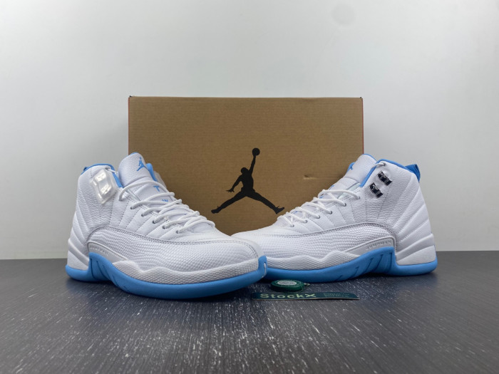 jordan 12 retro white university blue-308243-14