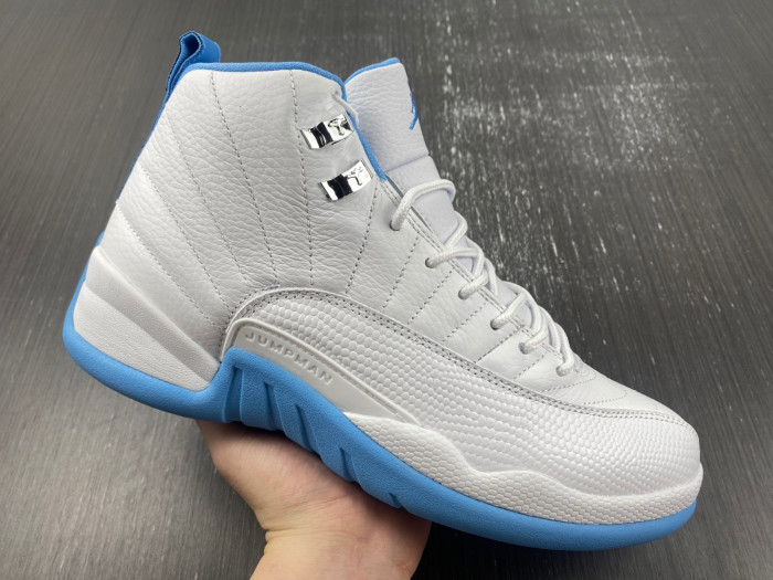 jordan 12 retro white university blue-308243-14