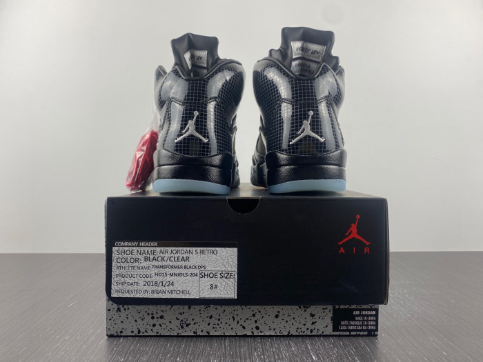 jordan 5 retro unc black clear