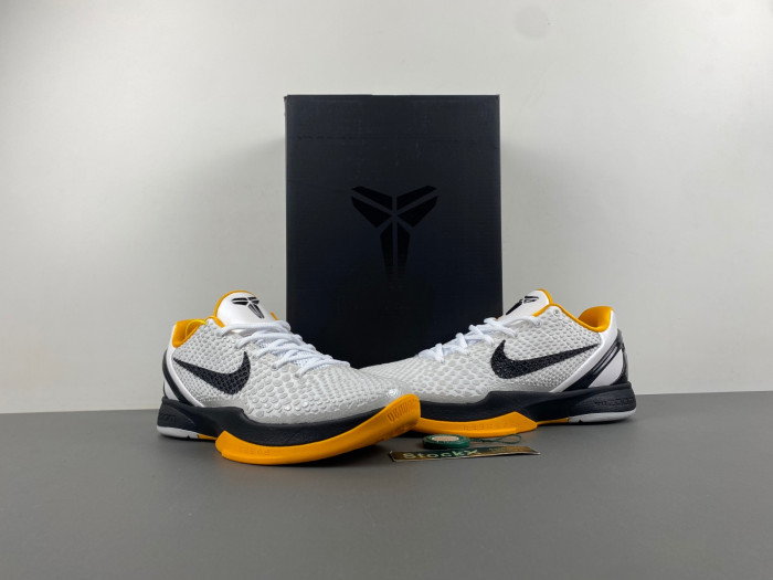 kobe 6 protro playoff pack white del sol-cw2190-100