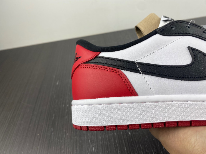 air jordan 1 low og “black toe” white/ black-varsity red 555088 125